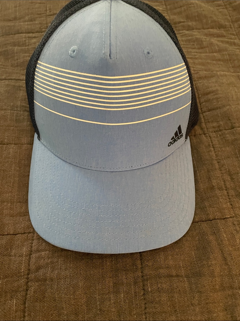 Adidas Light Blue and Black Cap